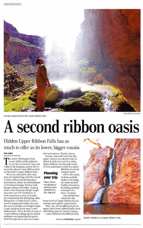 Bonus Feature: A Second Ribbon Oasis - AZ Daily Sun 3-30-2016, pdf